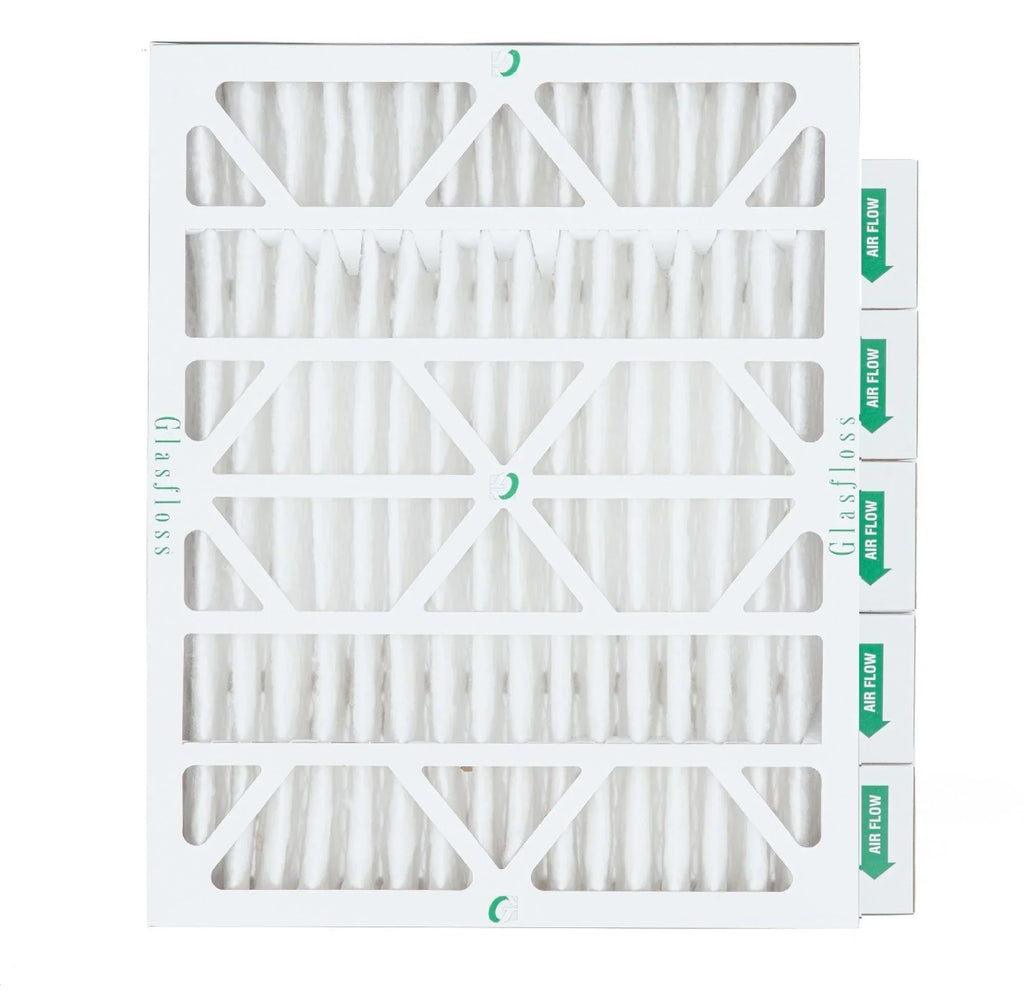 Glasfloss. 4" 23-3/8 Pack 19-3/8 Actual Air x 20x24x4 13 by Pleated of Size: 3-3/4 6 Filters x MERV Inch
