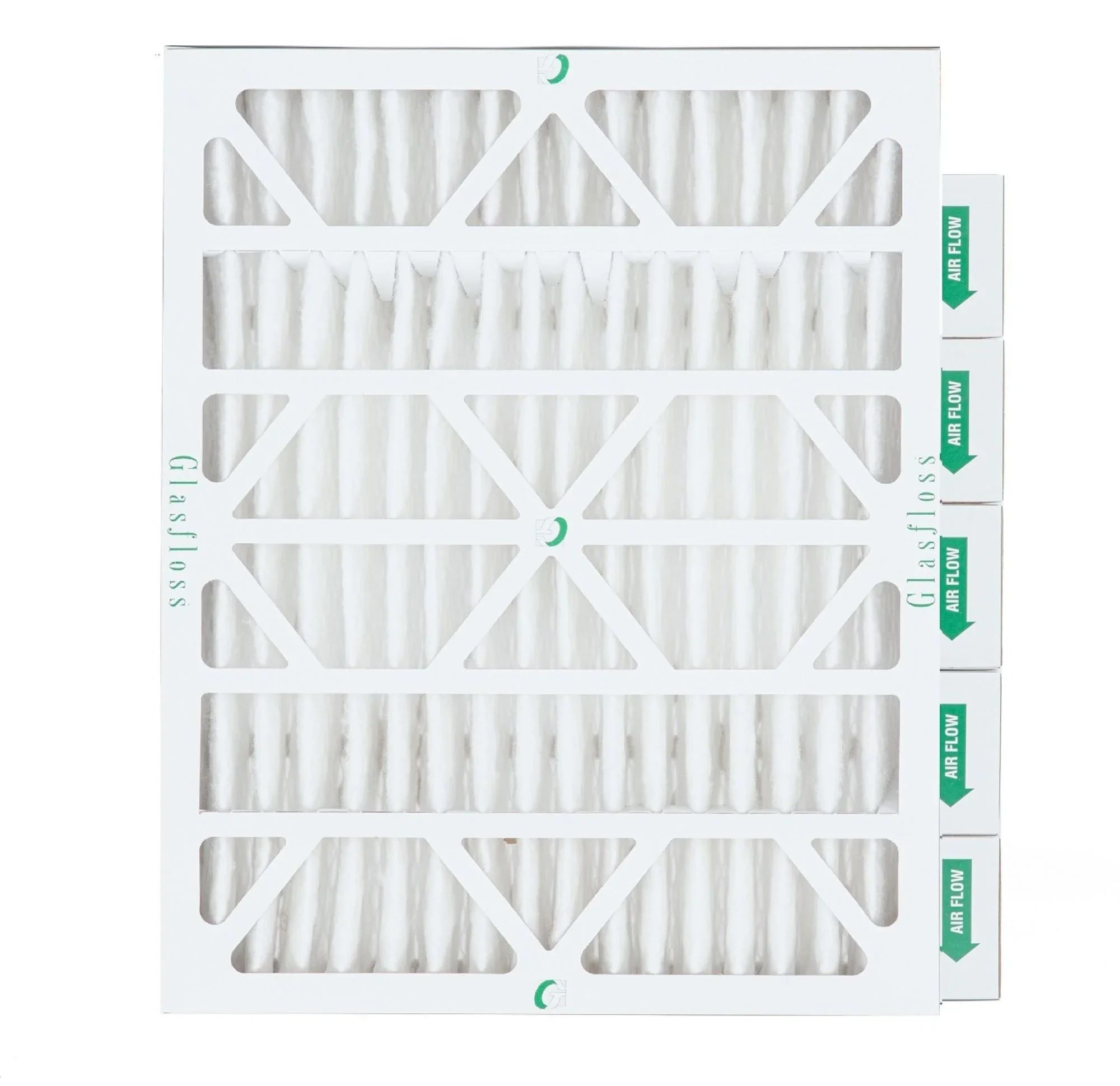 Glasfloss. 4" 23-3/8 Pack 19-3/8 Actual Air x 20x24x4 13 by Pleated of Size: 3-3/4 6 Filters x MERV Inch