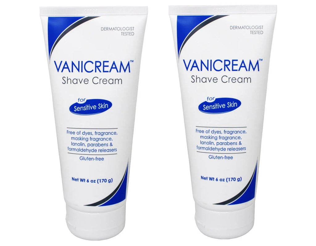 Each Vanicream For Shave 2 Skin Sensitive Pack 6oz Cream