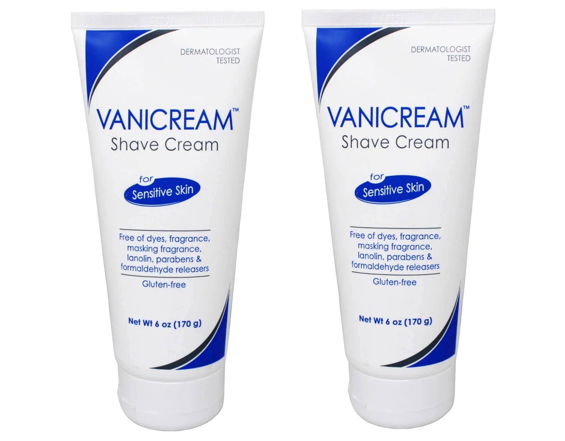 Each Vanicream For Shave 2 Skin Sensitive Pack 6oz Cream