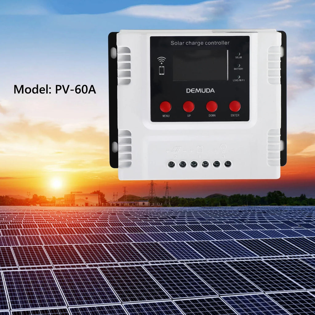 Battery 24V 12V PWM For Acid Gel 48V Charge Lifepo4 Lead 60A Solar Controller