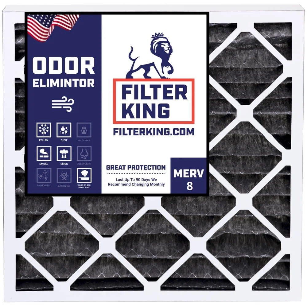 | | Furnace MERV 8 Carbon USA Filters MADE x King .75" 22 4-PACK Size: | Pleated 16.5 IN Air Filter x Actual A/C Filter HVAC | 16.5x22x1