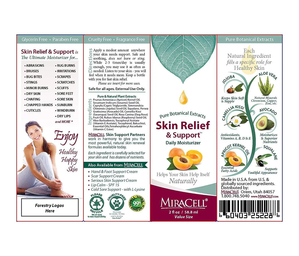 Skin (2 Body oz.) MiraCell Relief Mosturizing Oil & Daily Support -