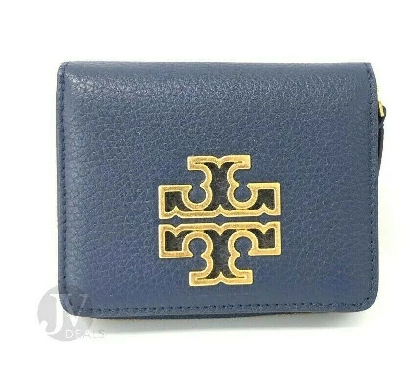 Mini Wallet Women's Card Zip Burch Coin Tory Britten Leather