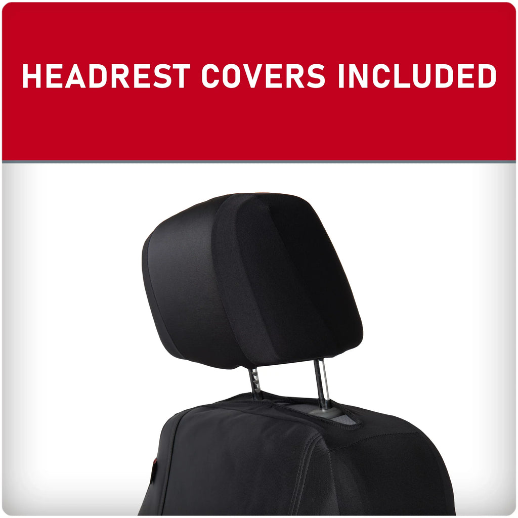 Protect Front Pets, Covers, Black from Car, Dickies Seat 2-Piece Fit Puncture-Resistant SUV Universal Truck,