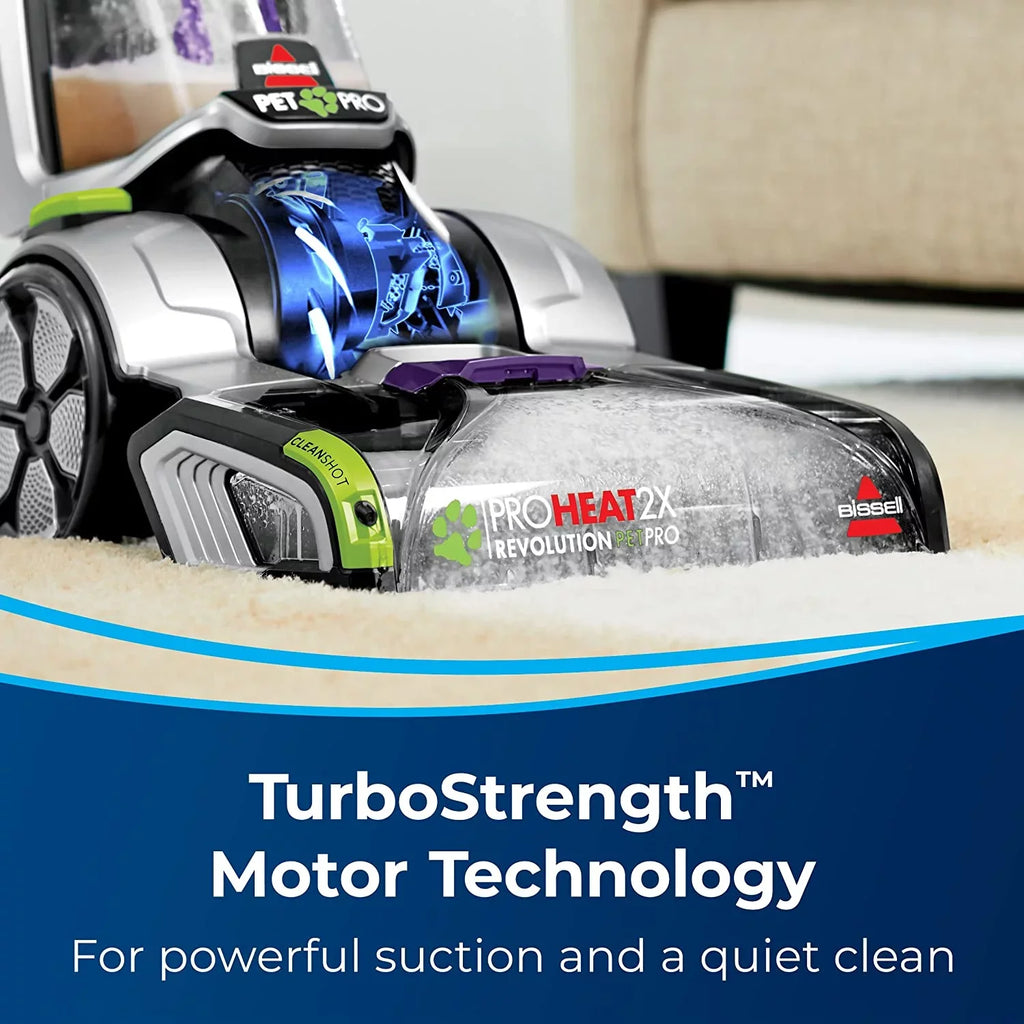 Cleaner Restored BISSELL Plus 3588F ProHeat Revolution Upright 2X Pet Deep (Refurbished) Pro