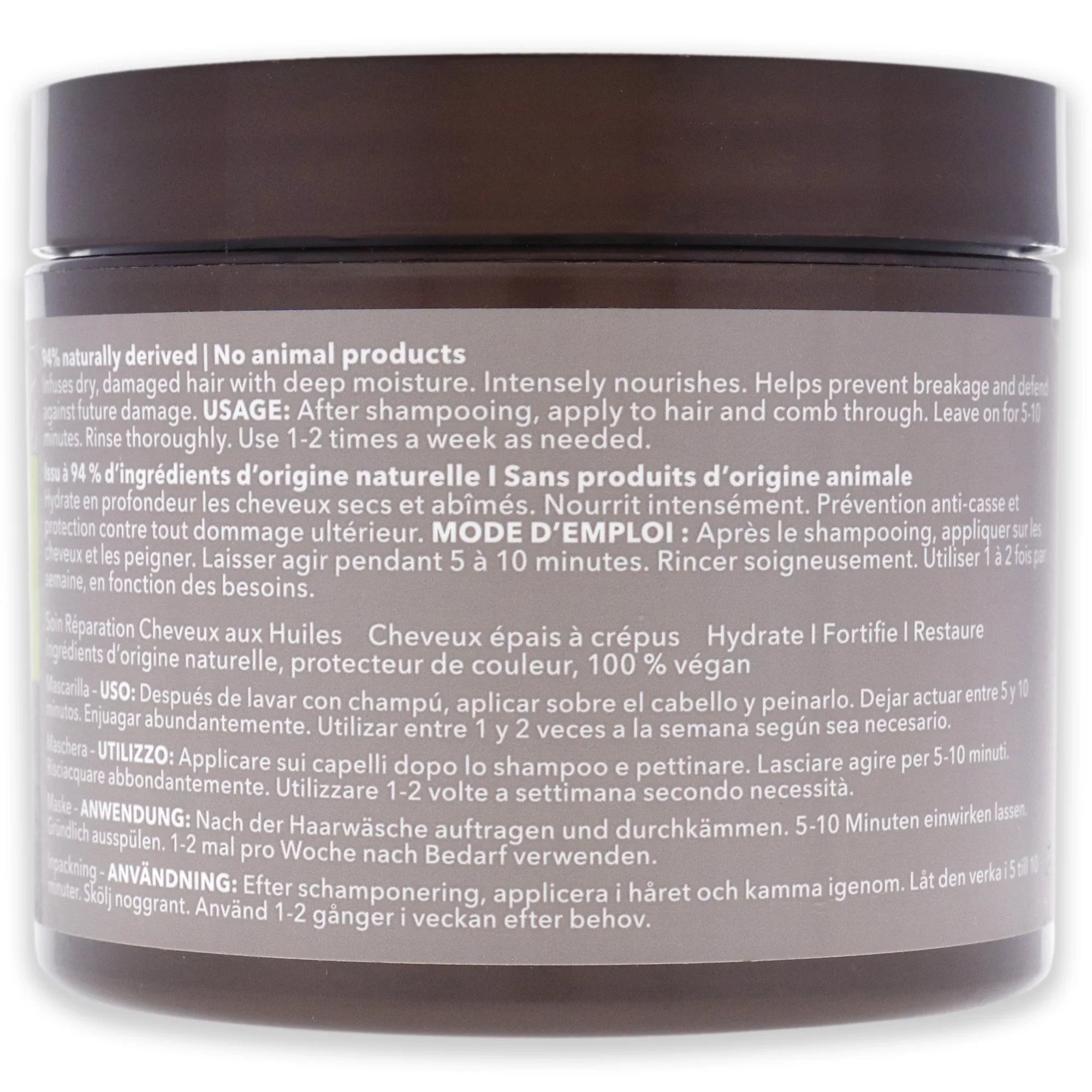 Macadamia - Hair 8 Oz Ultra Hair By Rich Masque Moisture Masque