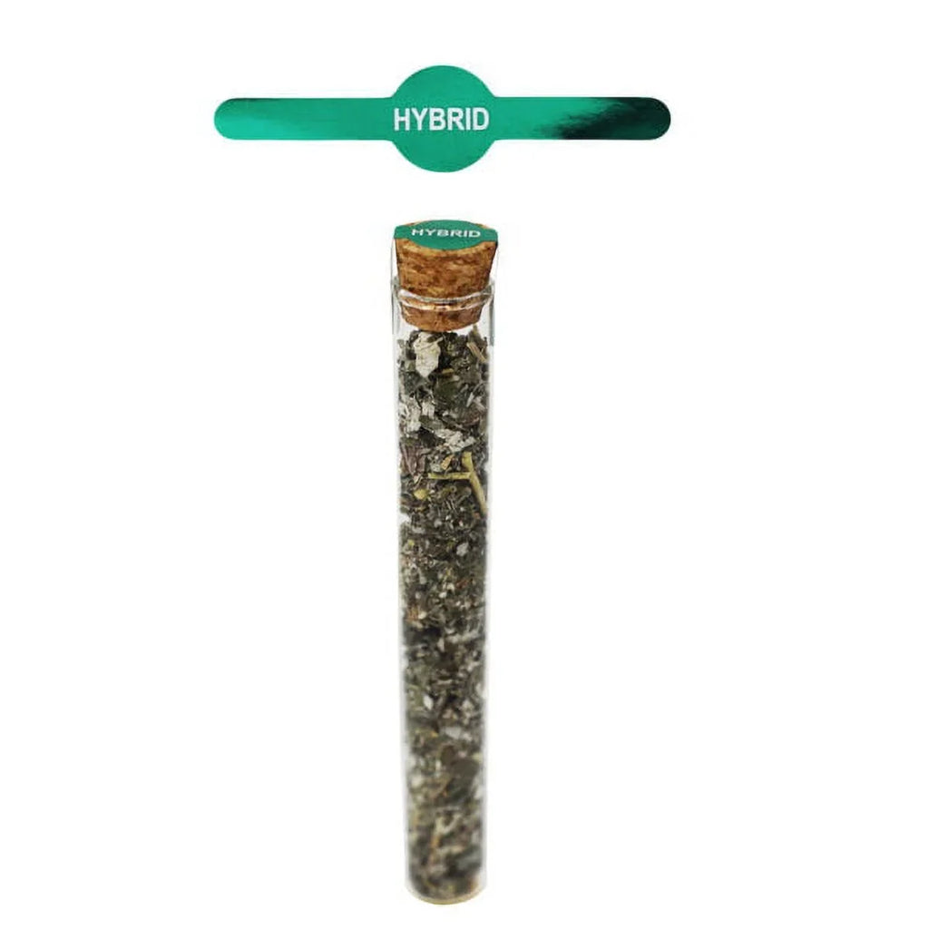 0.6 500 Tube | Green Metallic Pack InStockLabels.com Pre-Roll Labels 2.5" Tamper | x Vial Safety -