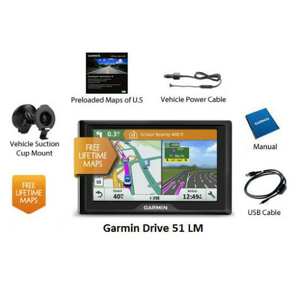 51 Alerts LM Driver with Navigator Entry-level Garmin Drive GPS