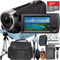Micro 32GB + ZeeTech Card Memory + Sony Bundle + HDR-CX405 with HD SD Charger Handycam Tripod Camcorder Case + Recording Accessory Video