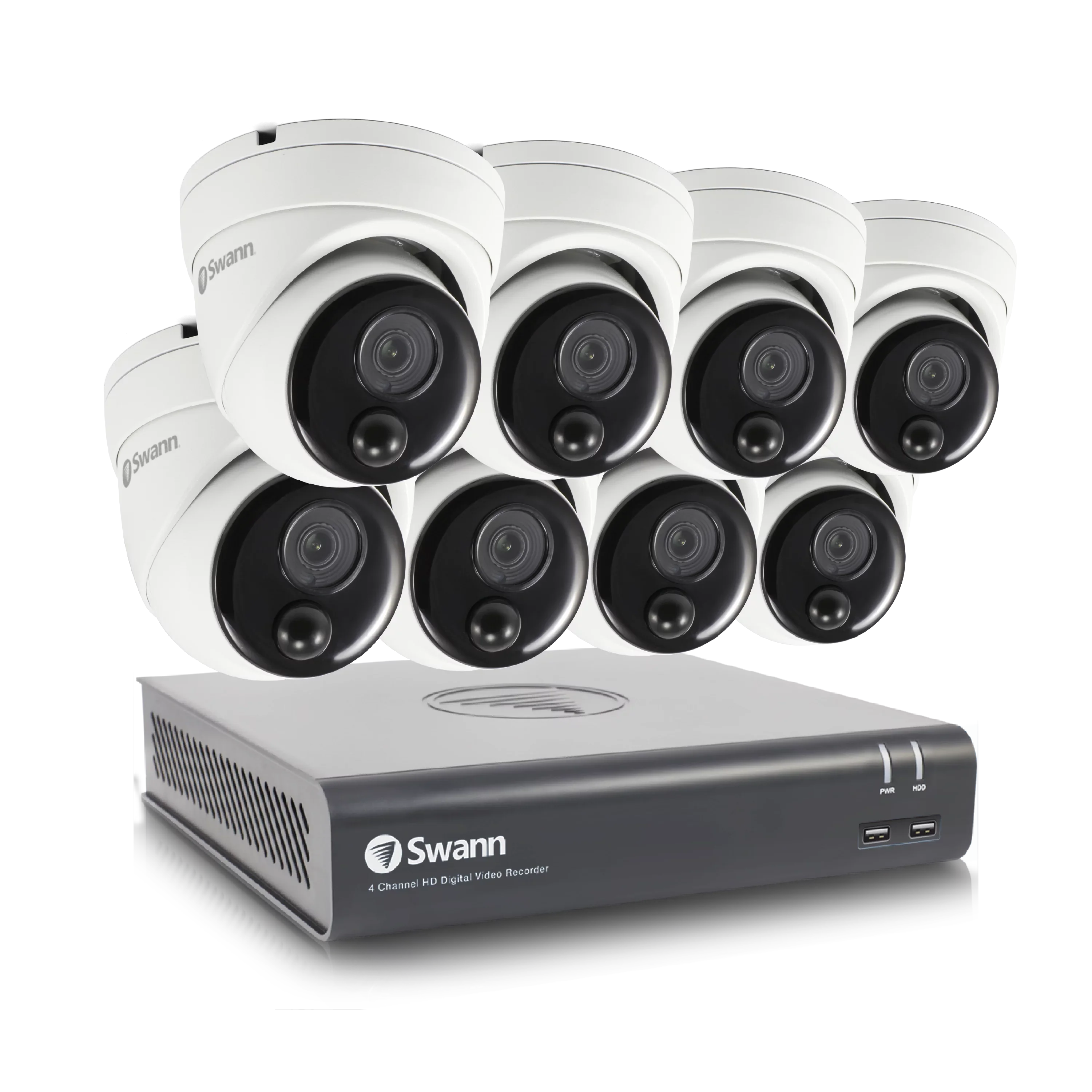 '- SWDVK-84580V8D Camera 8 System 1080p Channel HD Full 8 Security Swann DVR