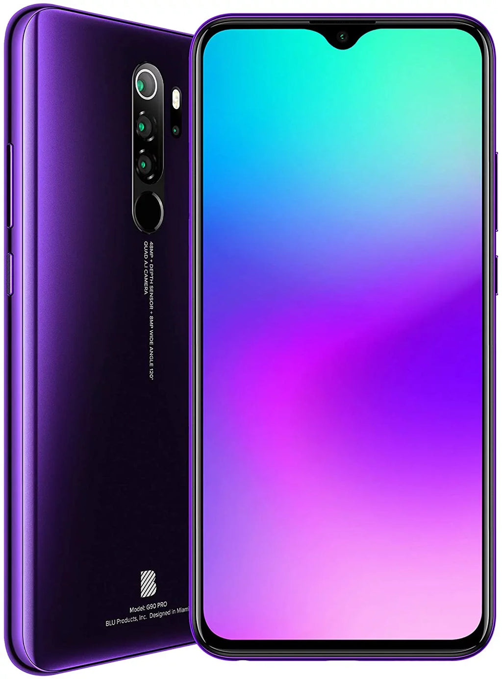 Pro Purple G90 BLU G0370WW Unlocked Haze 128GB - Smartphone Android GSM