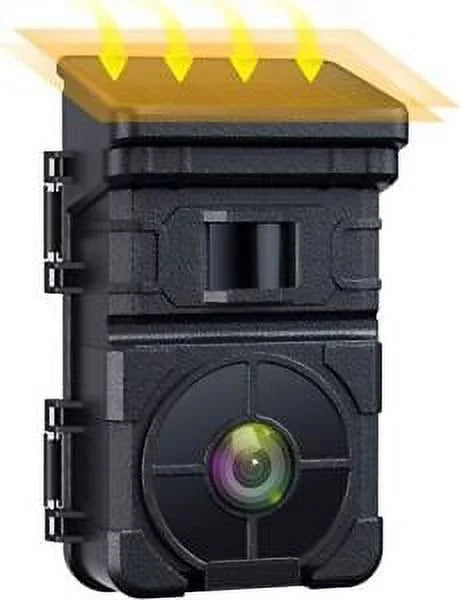 24MP IP66 Solar Trail Wildlife Rechargeable Camera Hunting Game Night HD Vision