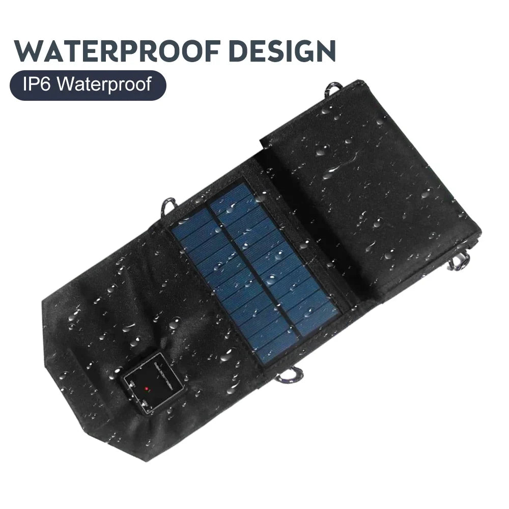OWSOO , 12W for Solar Panel Dual Travel Foldable Recharger USB Camping