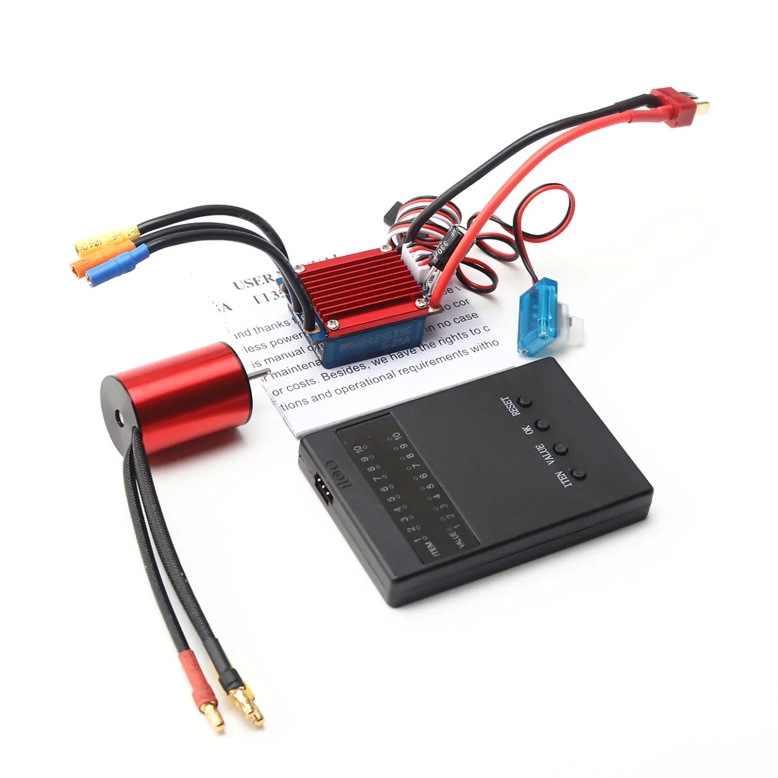 4800KV RC S2435 4P Electric Brushless Servo ESC 2.2KG 25A Speed Controller 116 Truck Sensorless Programming Motor for Brushless Car 118