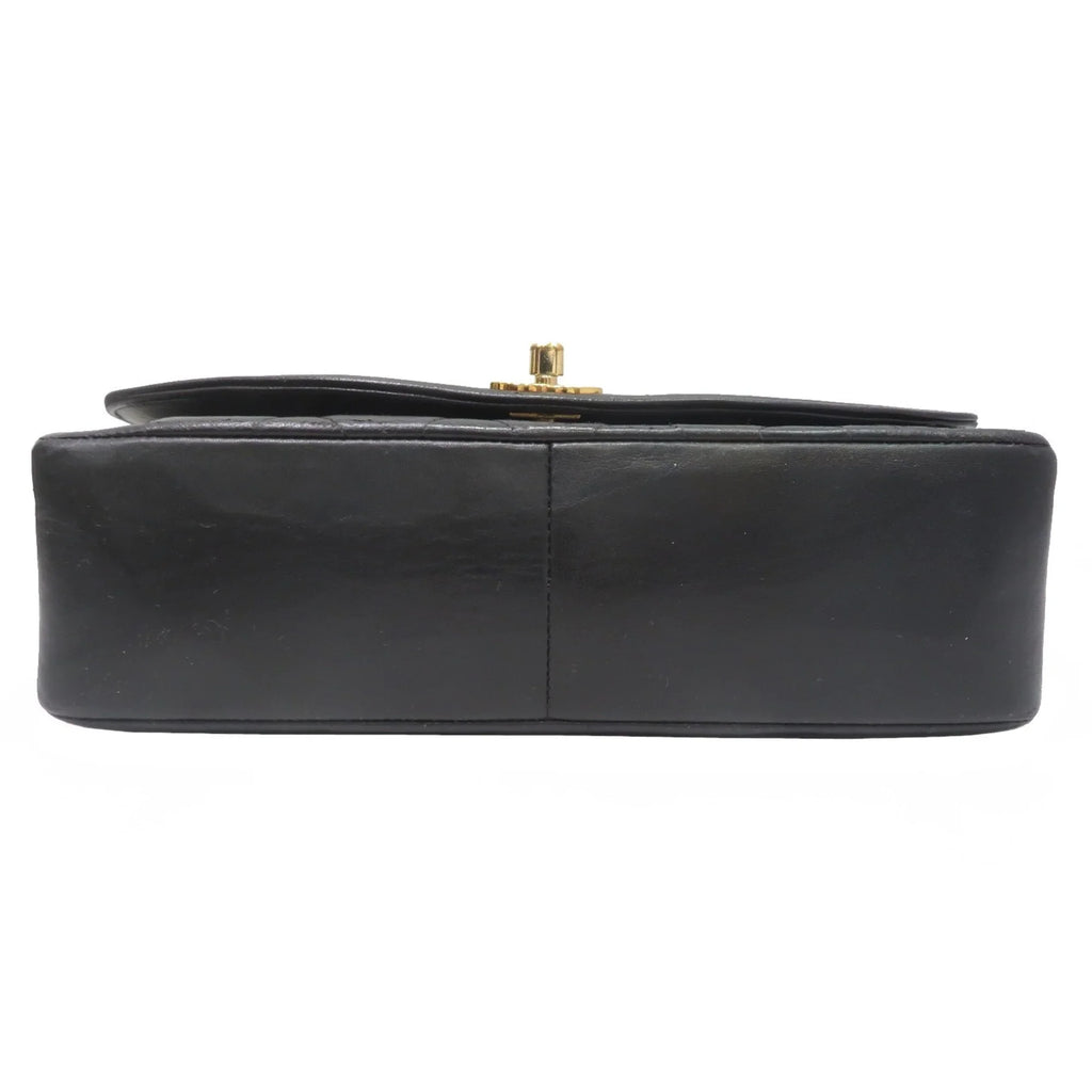 Diana Matelasse Women's Pre-Owned Men's Chain (Fair) Lambskin Shoulder CHANEL Bag Chanel Black