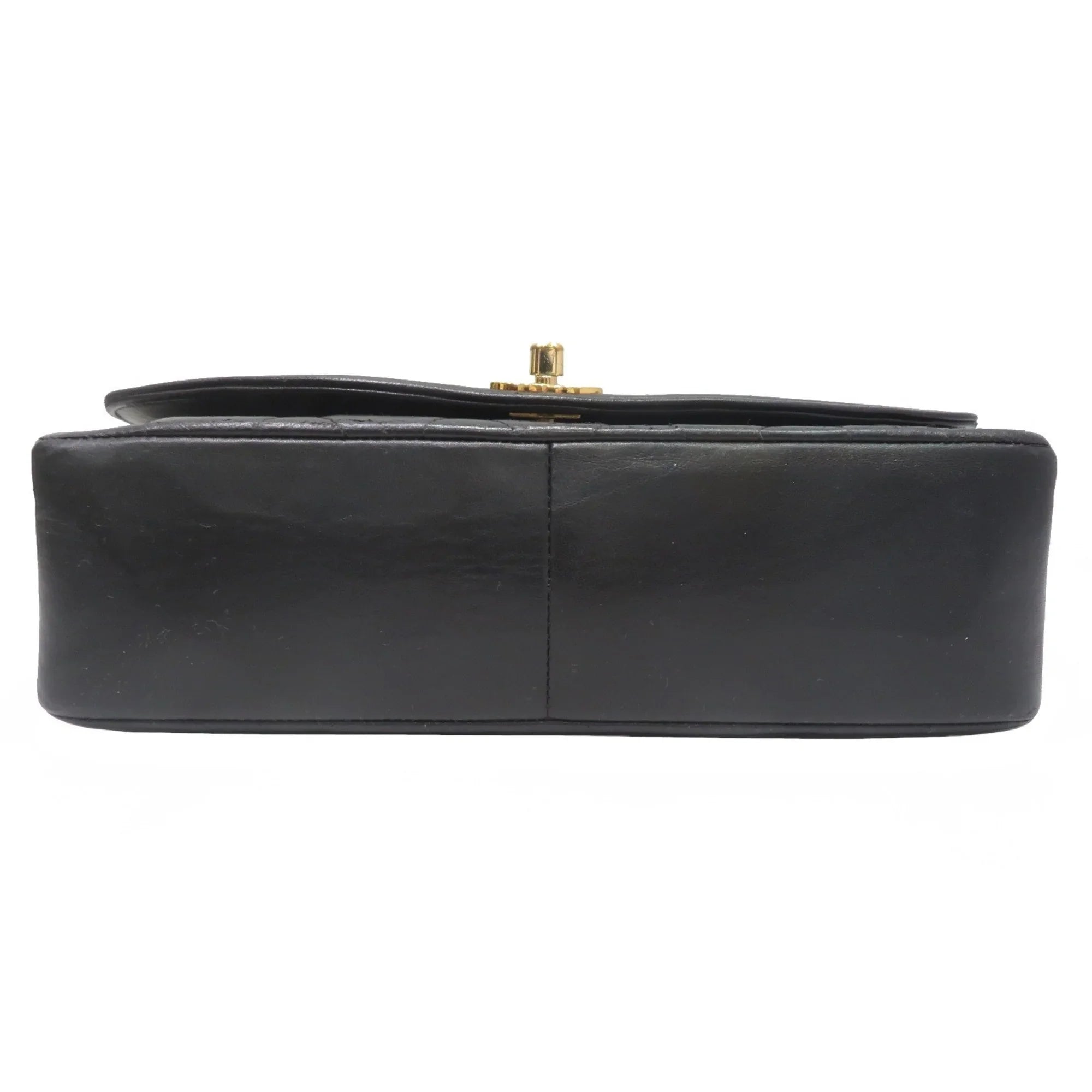Diana Matelasse Women's Pre-Owned Men's Chain (Fair) Lambskin Shoulder CHANEL Bag Chanel Black