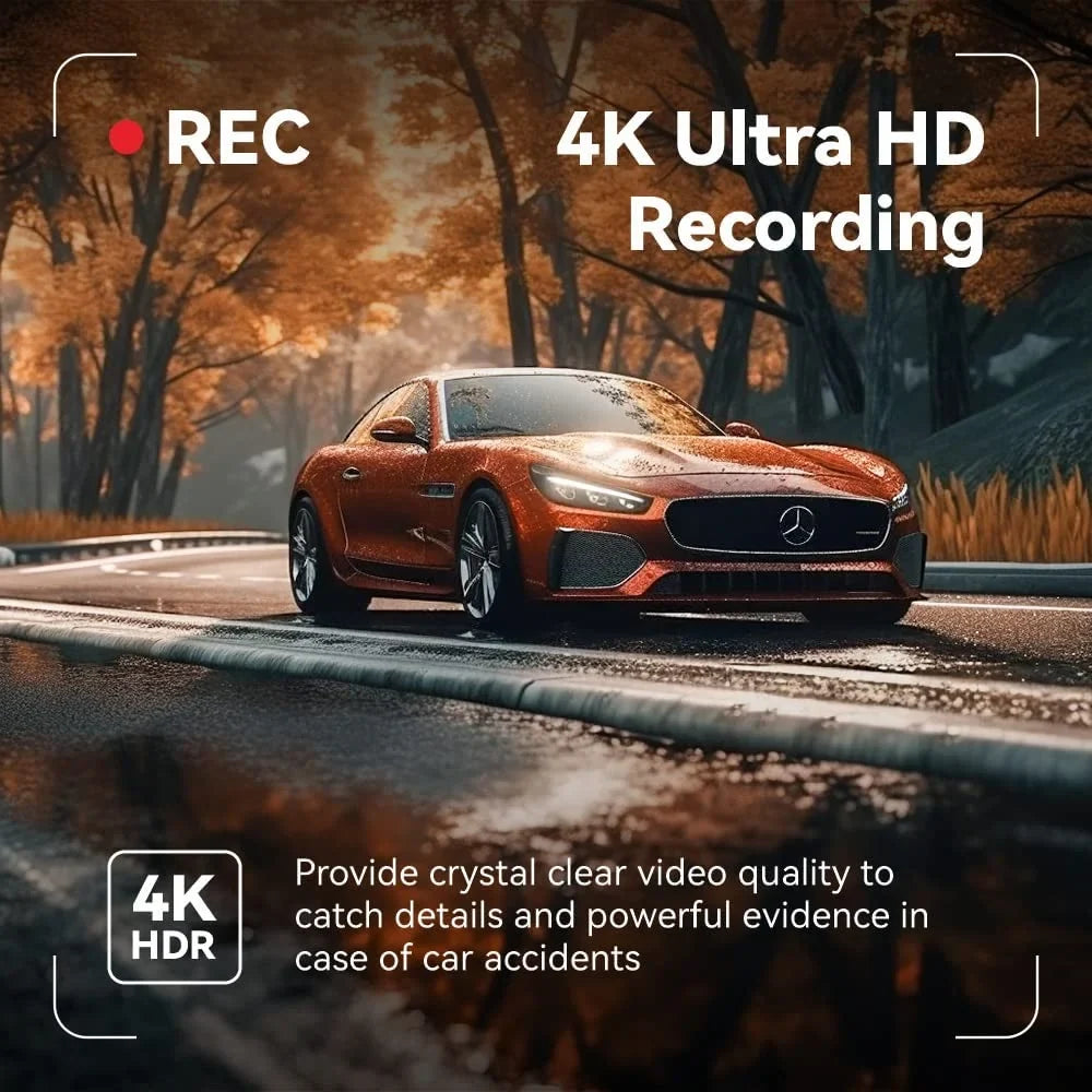 and Camera 12'' Rear Rear BSD,2160P Pro Cam, Mirror View Dash Pelsee Assistant 32GB Control,Night P12 Card w/ADAS Front Camera,Voice Mirror 4K Memory Vision,Parking Driving Monitoring,Free Smart and