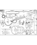 Guitar Martin Plan 52" Austro-German Full-Scale 36" x