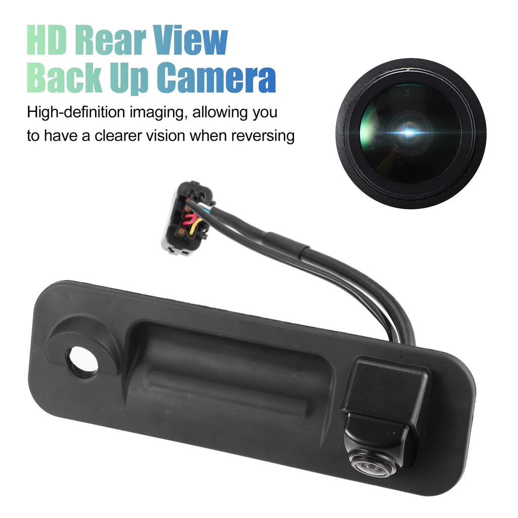 Rear Sonata Hyundai Black Waterproof View for Up Metal 95760-E6201 Plastic Camera Back 2015-2017