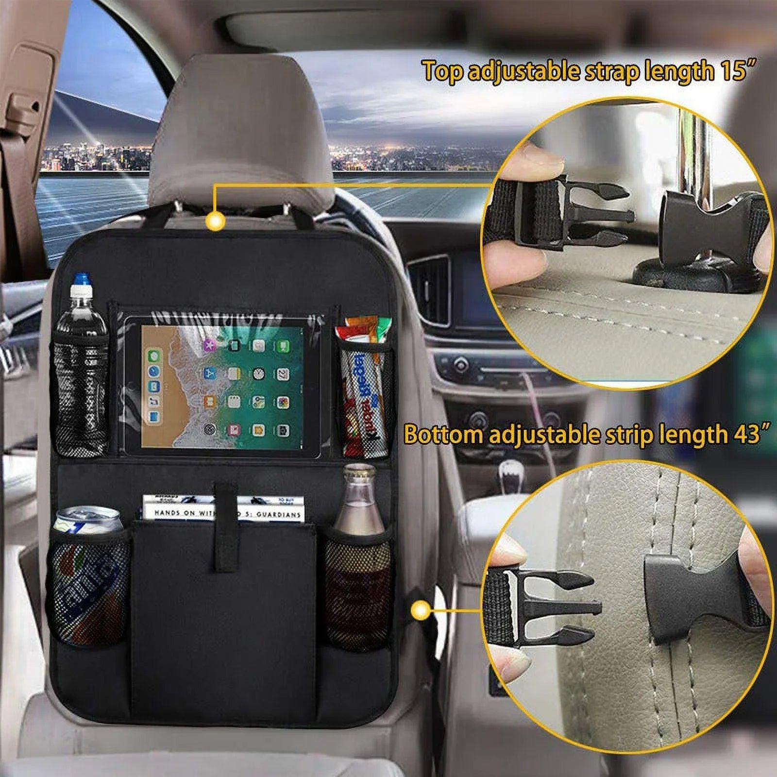 '- 2PK Backseat Organizer Car