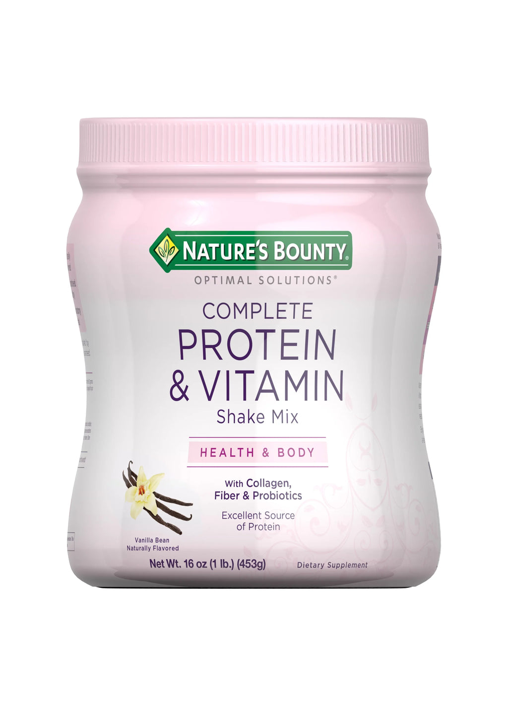 Bounty Optimal Solutions Nature's 1 Collagen, Lb Powder With Protein Vanilla,