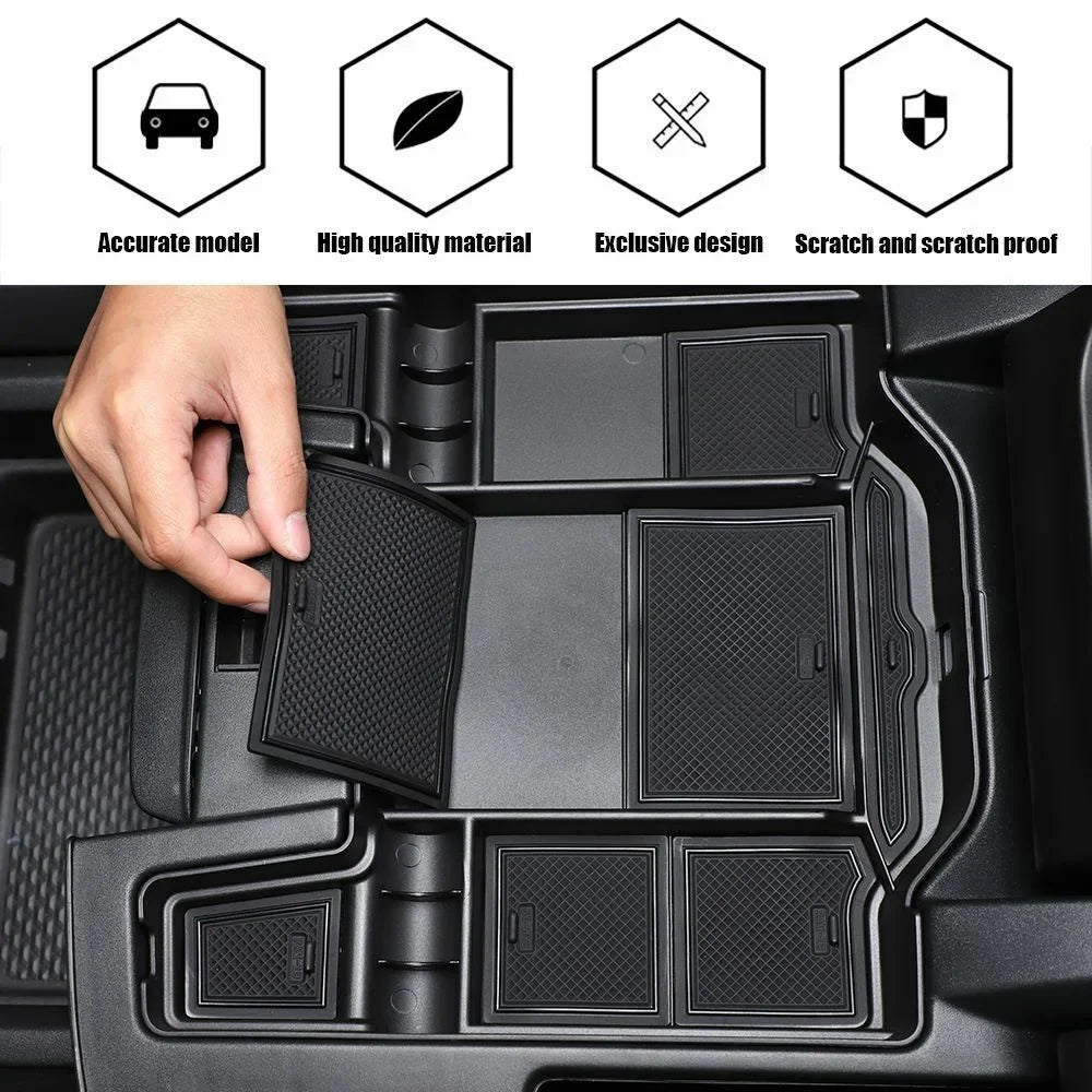 Organizer Central Teledu Box Armrest Tray Storage