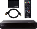Sony Player & with Mirroring, Streaming Cleaning Blue Tv, Ray/Cd HDMI Players Full Bluray WiFi. Cable, Remote Ray Playback, Player, Control, Video Screen HD for DVD Includes Blu 1080p, Cloth