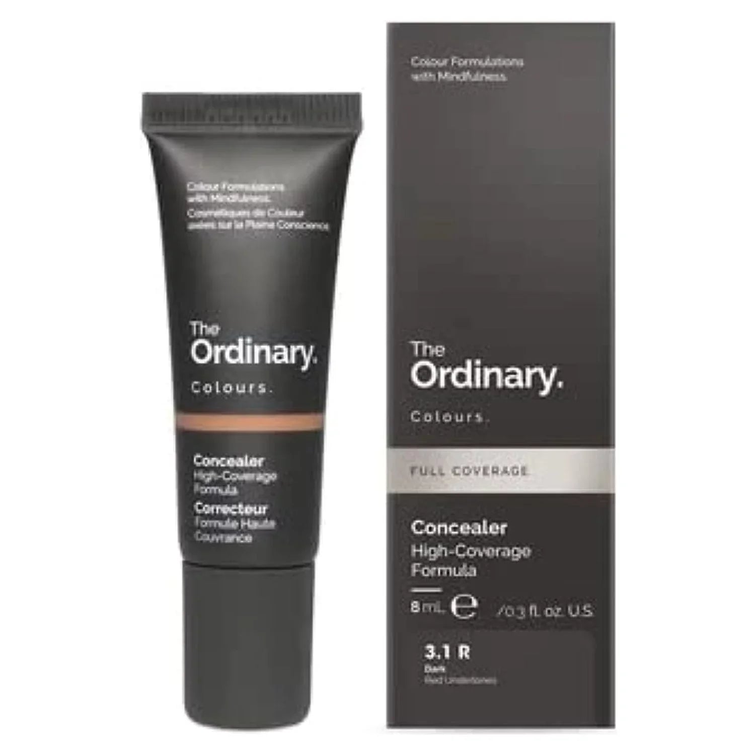 Ordinary. fl. 0.3 Concealer, 3.1R Dark Coverage, (8 Colours. oz. mL) Red Undertones, Full The