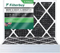 Odor Air 24x25x1 Furnace Pleated MERV Filterbuy with Eliminator HVAC Carbon 8 AC Activated (6-Pack) Filters
