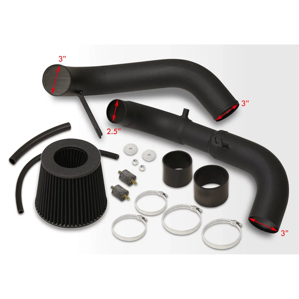 Intake Distributors JDM Pipe LX 2006 2009 06 2007 AJP 2008 CAI Cold For DX System 08 Aluminum 1.8L + Black EX Air 07 Piping 11 Civic Induction Filter Honda 2010 09 L4 Compatible/Replacement 2011 10