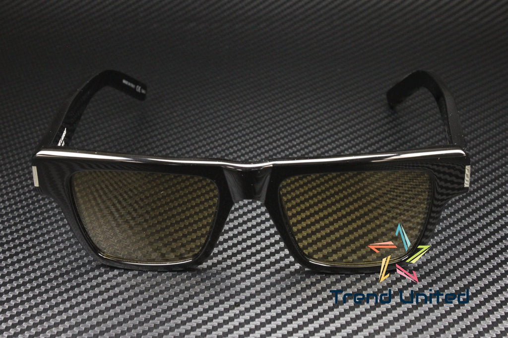 SL 004 469 Black 51 SAINT Sunglasses Men's Shiny Yellow Square mm LAURENT