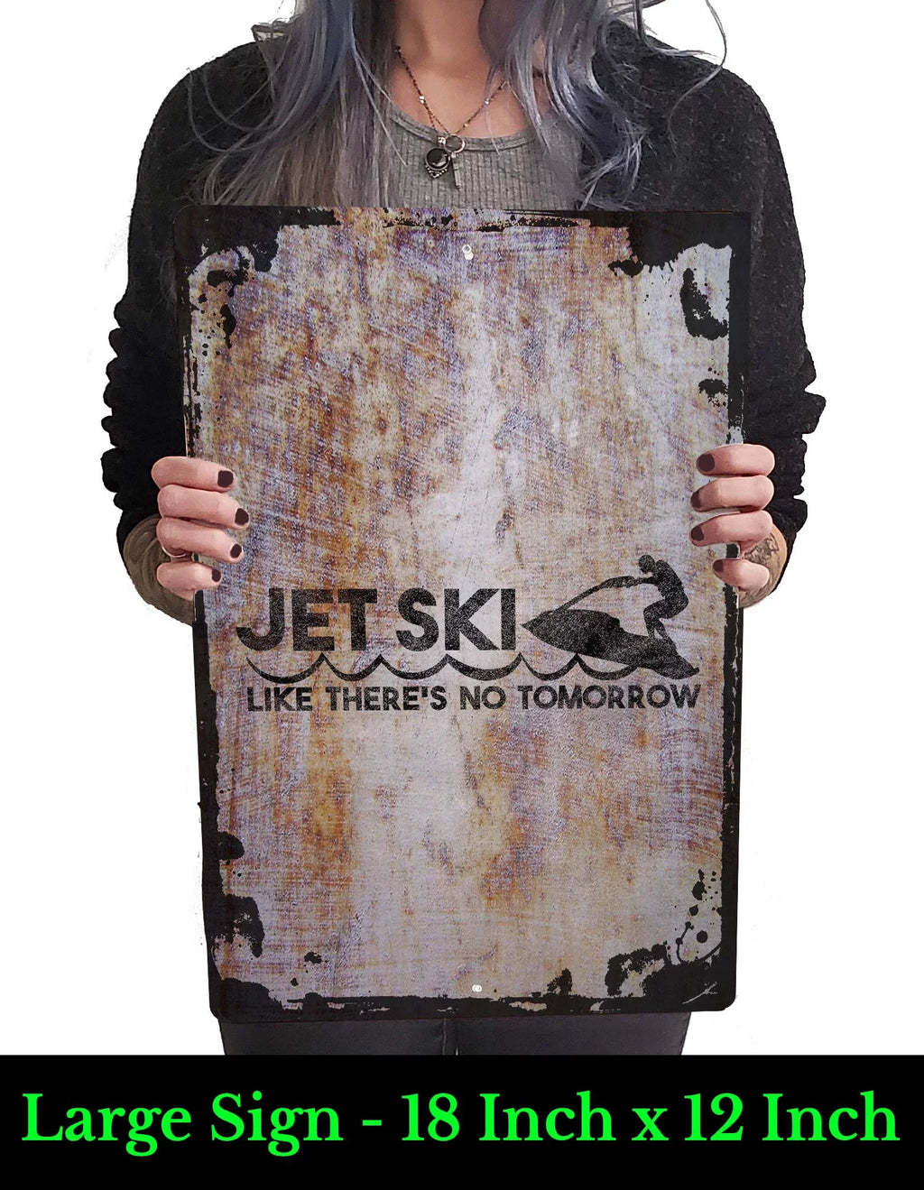 Beige Gift like Inch ski Funny Jet Art 12 Decor 18 watersports Wall tomorrow x there's no waves