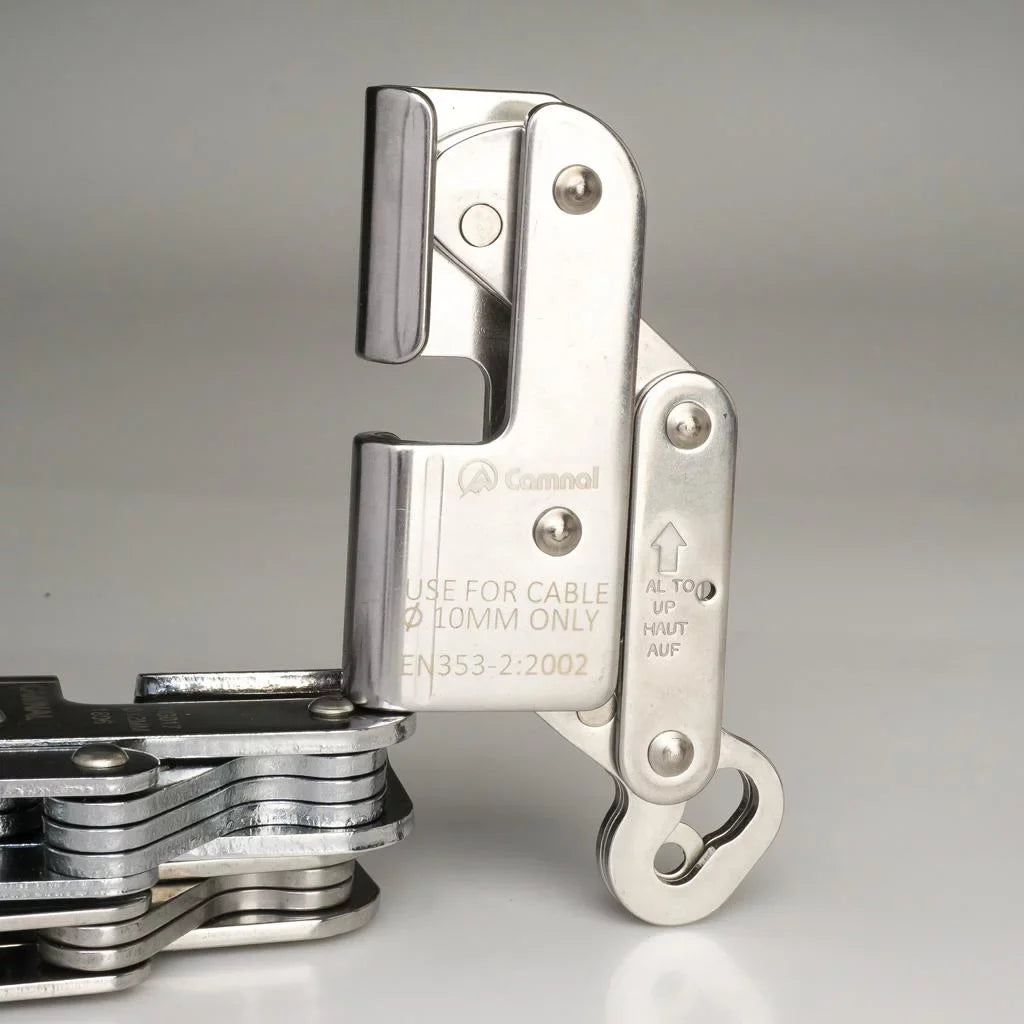 10mm Fall Steel, Rock Stainless Grab Climbing Rock Hardware, Ultralight Climbing Rope Rope - Rope Clamp for Riser