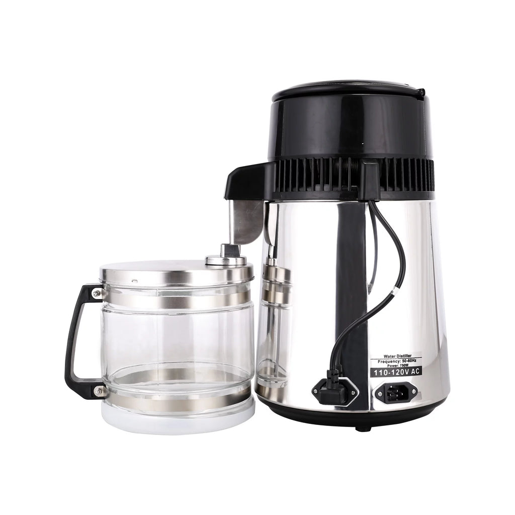Machine Stainless Bottle Home Purifier 4L Glass Steel Water Distiller