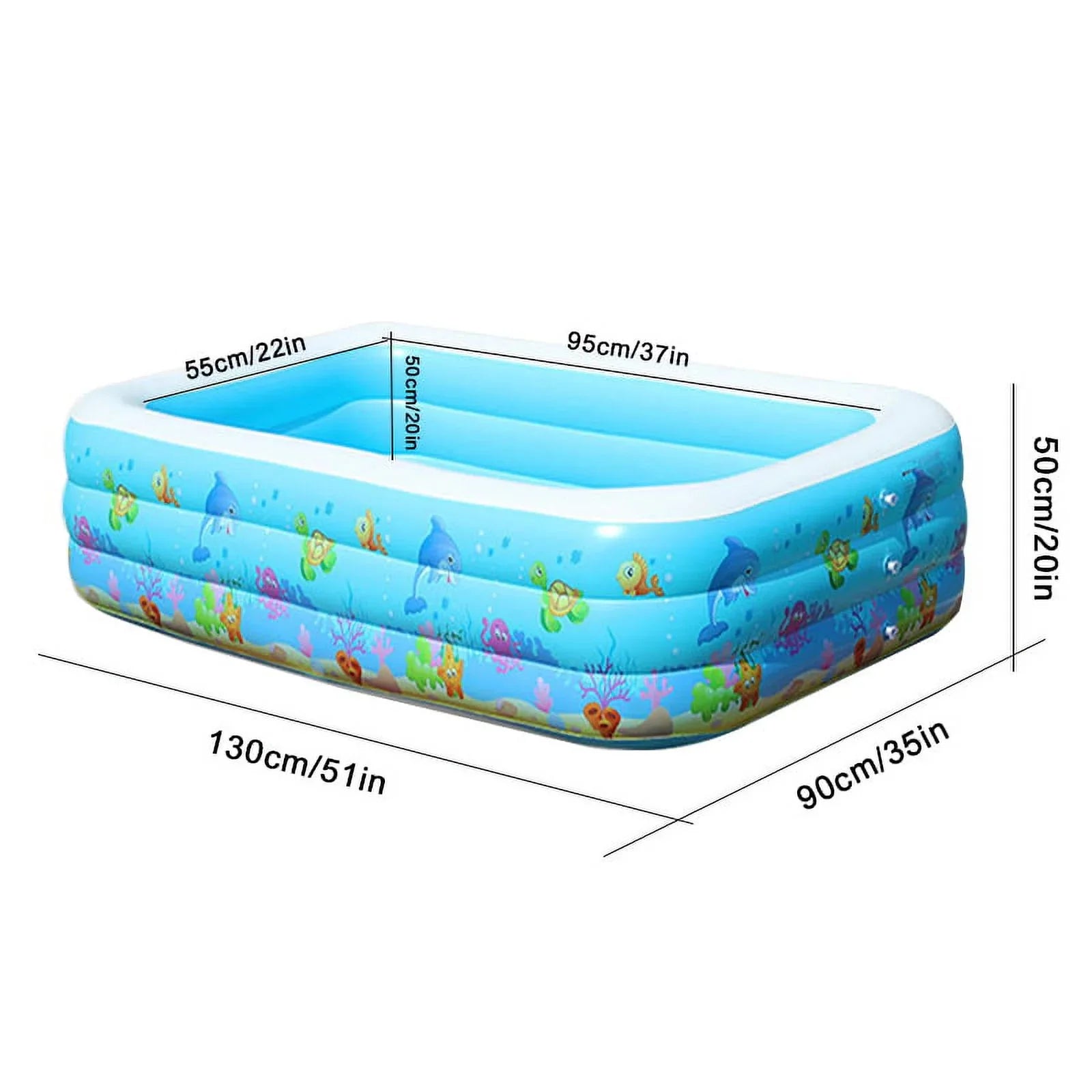Kid Pool Portable GoolRC Basin Swimming Inflatable Bathtub Pool Swimming