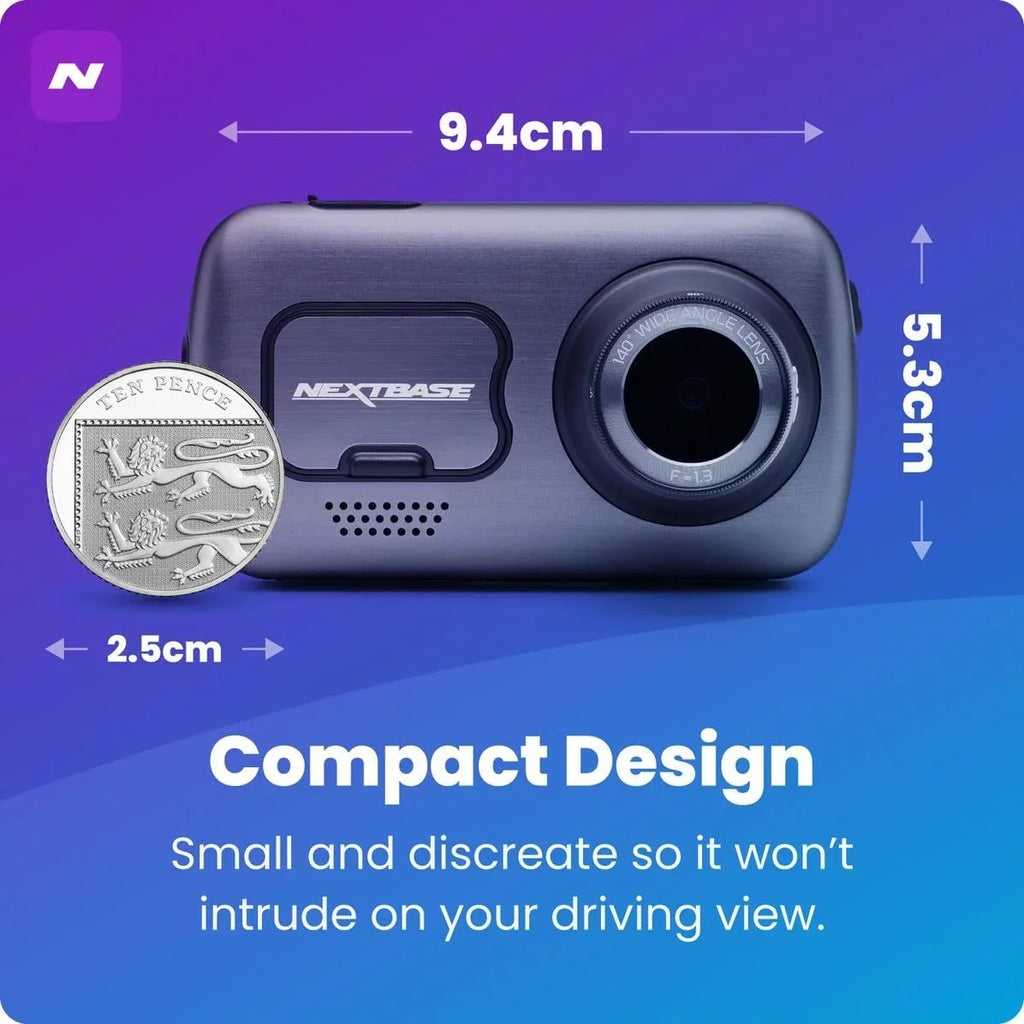 4K/30fps Dash in Recording Nextbase 622GW Cam UHD Camera Car DVR Full