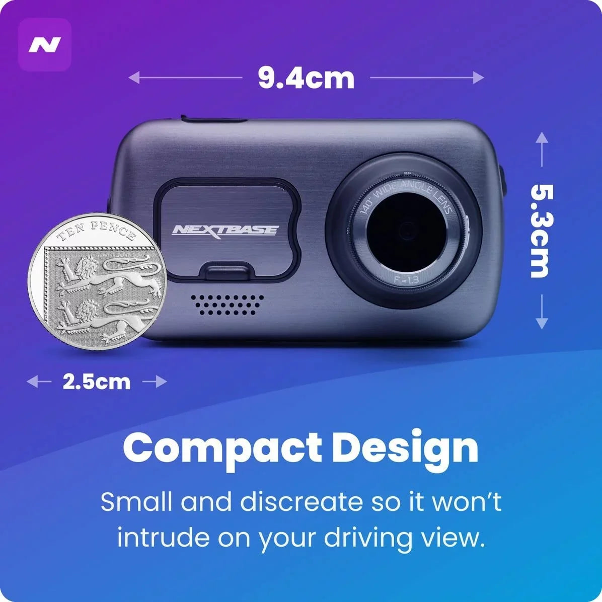4K/30fps Dash in Recording Nextbase 622GW Cam UHD Camera Car DVR Full
