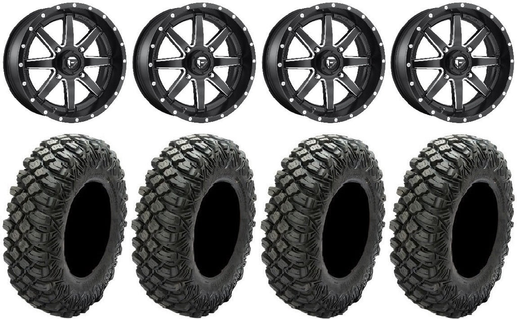 Tires XG Crawler Black Mule Wheels 33" 16" Maverick Teryx Fuel Kawasaki