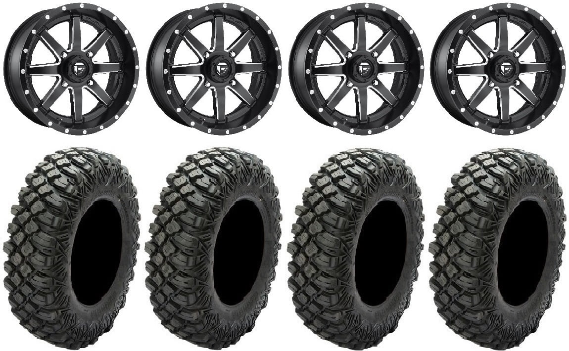 Tires XG Crawler Black Mule Wheels 33" 16" Maverick Teryx Fuel Kawasaki