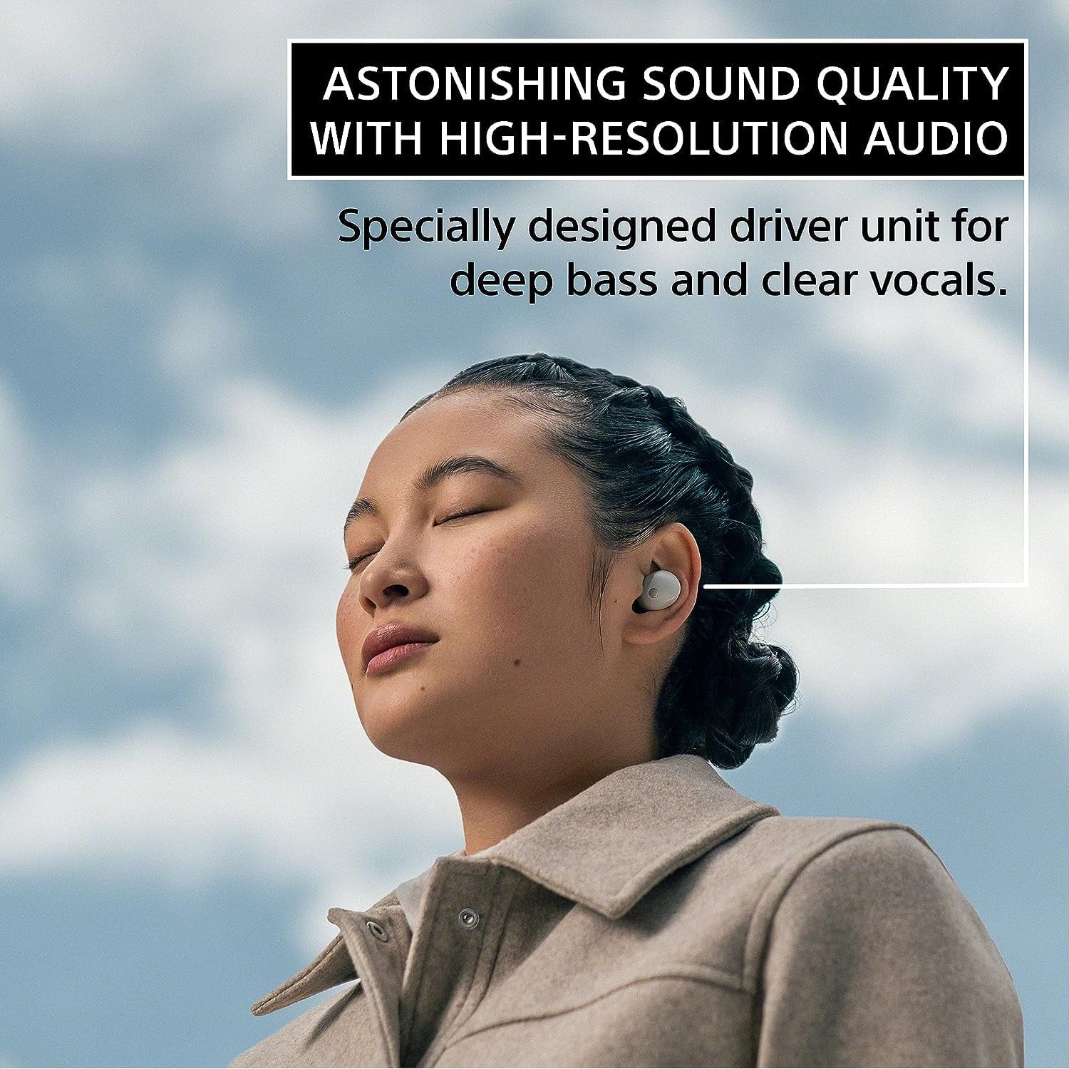Coverage High-Res Sony Canceling 2 WF-1000XM5-BLACK Earbuds Year (2023) by an Additional Noise Wireless Protect with Epic
