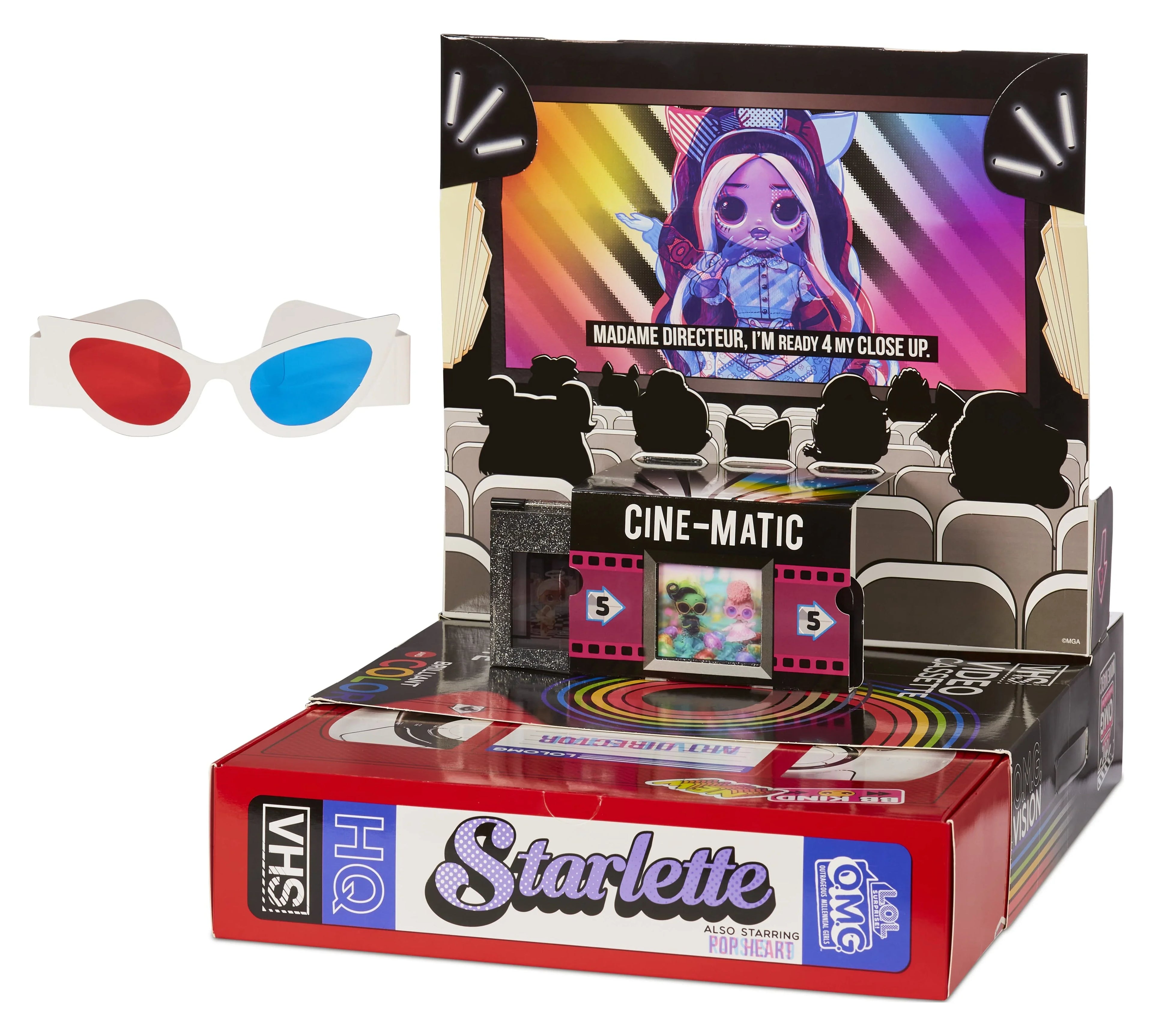 With Movie 4 Surprises Toys Fashion LOL - OMG Ages Surprise 2 Glasses, Outfits, 25 Fashion 6+ Playset Including for 3D 5 Magic™ Movie Doll Starlette Girls
