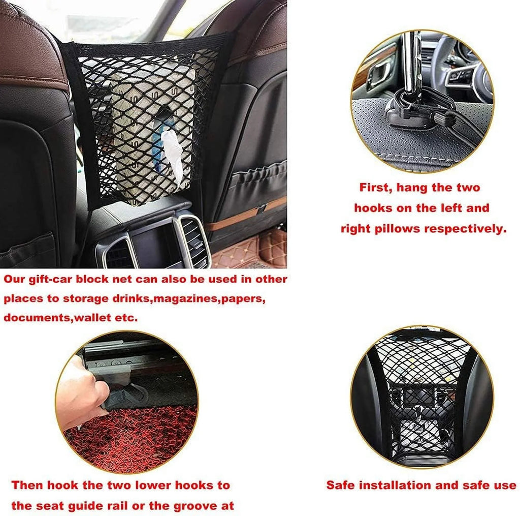 Dividers Wire Front Seat Pet Barrier Adjustable Cars in Barriers—Heavy Travel Vehicles, Cars Mesh Car with Black—Safety SUV, for Fence Duty Dog