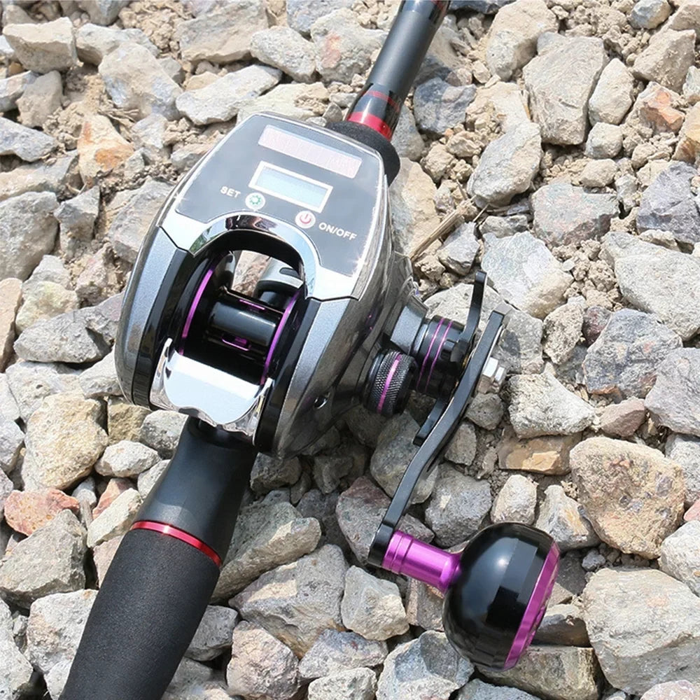 Baitcasting 1 with Fishing Speed 8.0 System Ratio Reel Digital Charging High OWSOO Display for Sun