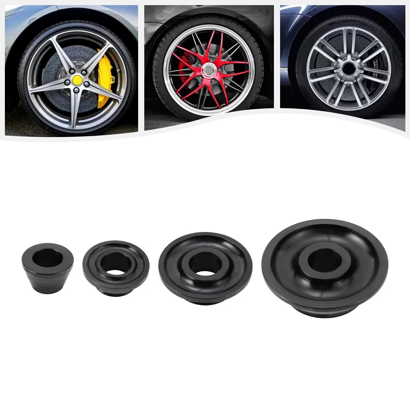 Steel 45-gauge Set Balancer Cones Balancer Cones Adapter 4 36mm Tire Sizes Wheel