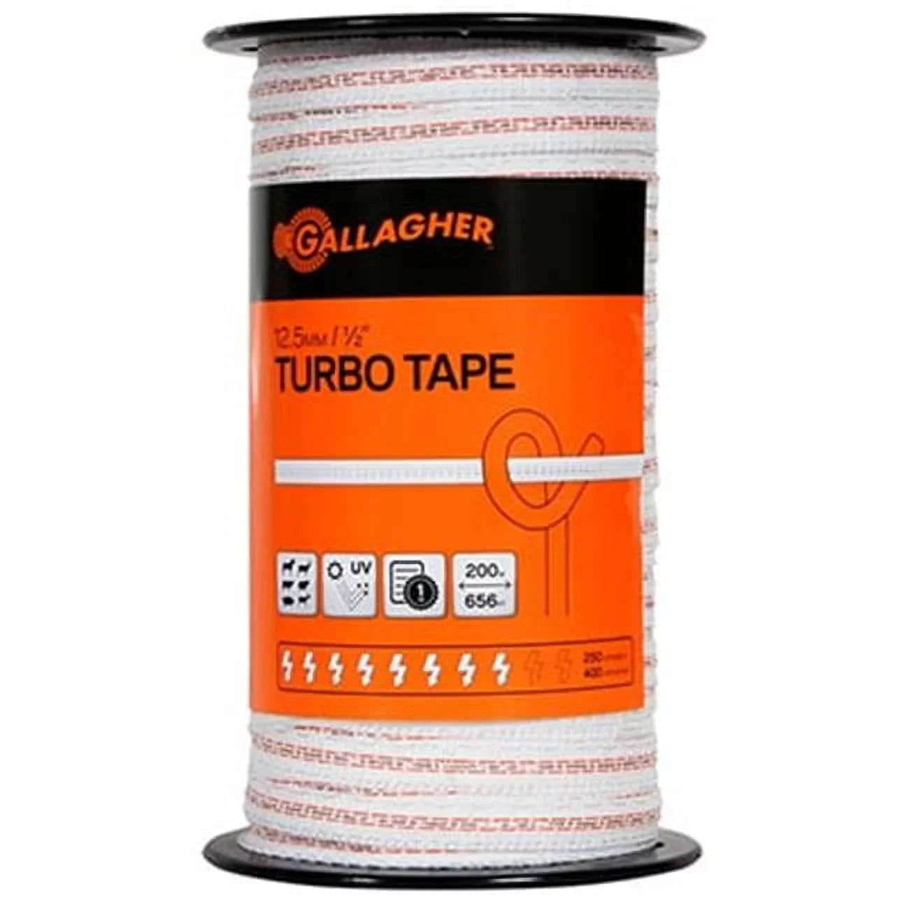 656 Gallagher G62354 Tape Ultra Turbo White x 0.5 ft.