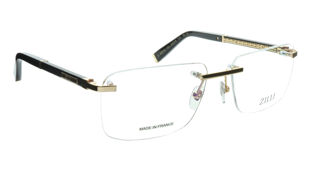Real Quality Leather with Made Eyewear and Rimless Titanium High ZILLI