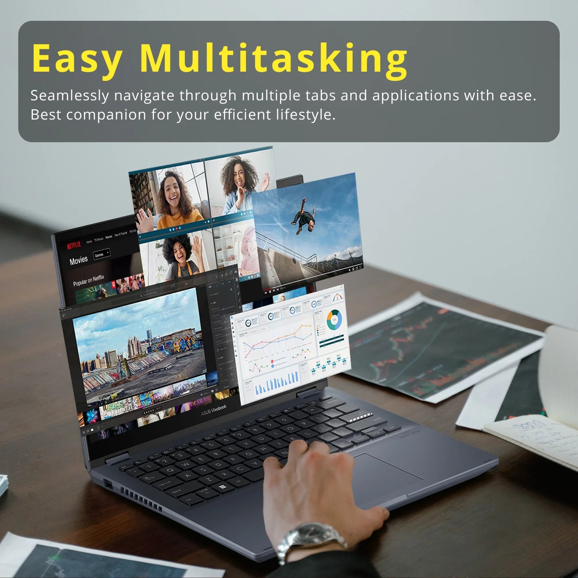 RAM, 14" Core Display, i5-12500H Blue, 14 Intel Flip Card Touch Hotface 512GB Vivobook 8GB 11 32GB CPU, Home, S NumberPad, 4, DDR4 Quiet FHD USB Windows SSD, ASUS Thunderbolt