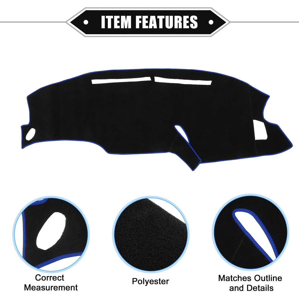 Bargains Dashboard Mat Polyester 1999-2003 Center Black Unique F150 Ford Car Blue for Protective Console Cover