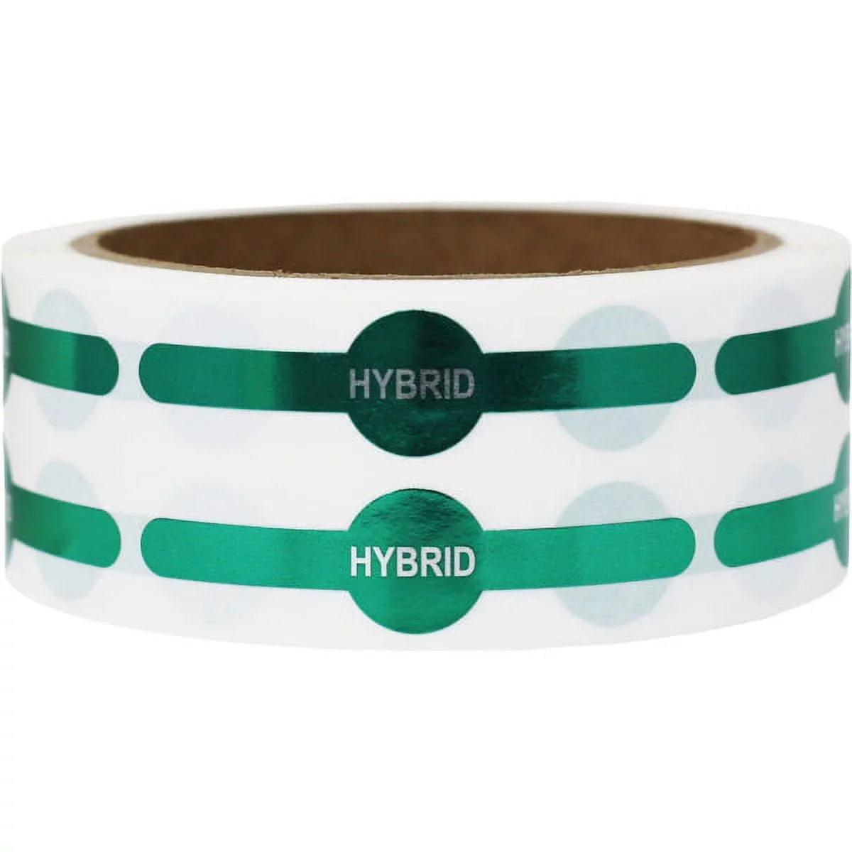 0.6 500 Tube | Green Metallic Pack InStockLabels.com Pre-Roll Labels 2.5" Tamper | x Vial Safety -